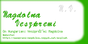 magdolna veszpremi business card